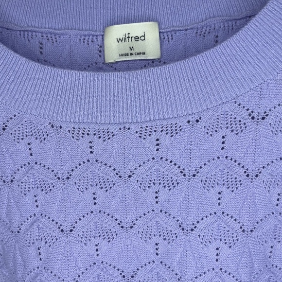 Aritzia Pointelle Knit T-Shirt - Picture 4 of 6